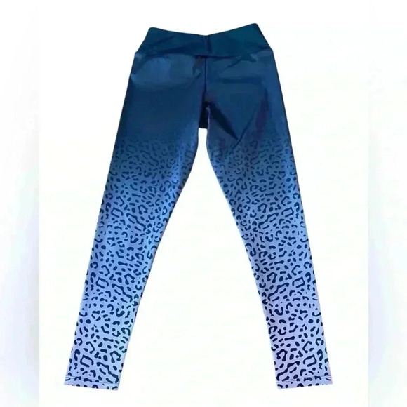 NWOT, ZARA, High-Waist  Black Leopard Print Leggings, Size 9 - Picture 8 of 9